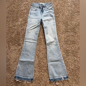 Stylish Light Blue Flare Jeans